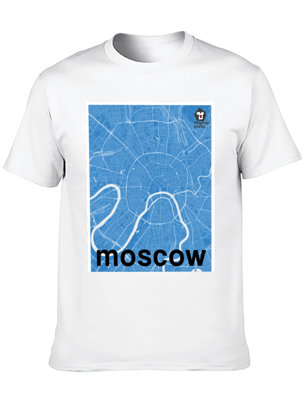 Moscow City Map T-Shirt - Cool Urban Graphic Tee