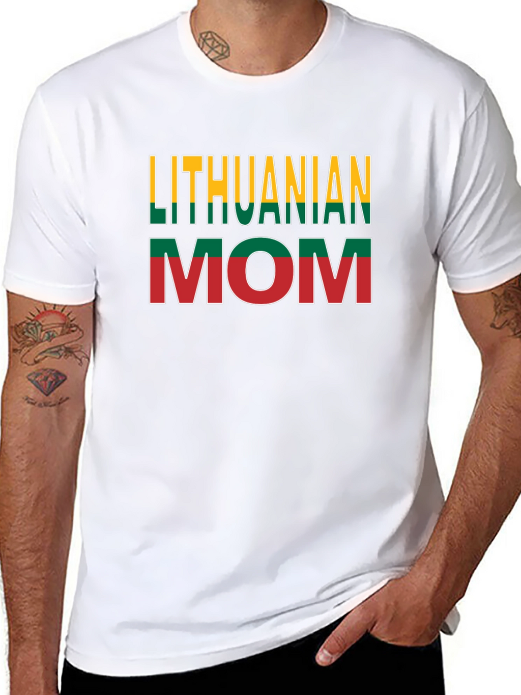 Lithuanian Mom Novelty Graphic T-Shirt