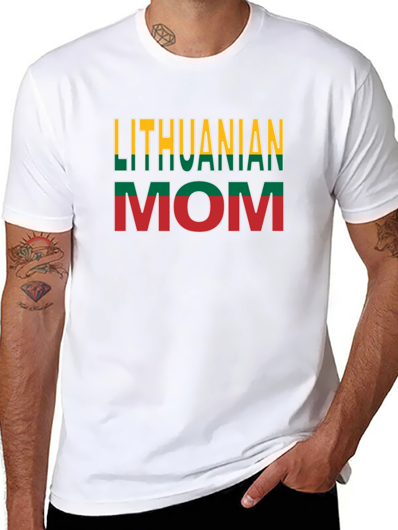 Lithuanian Mom Novelty Graphic T-Shirt