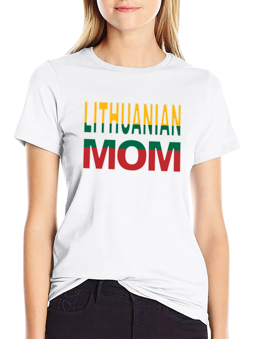 Lithuanian Mom Novelty Graphic T-Shirt