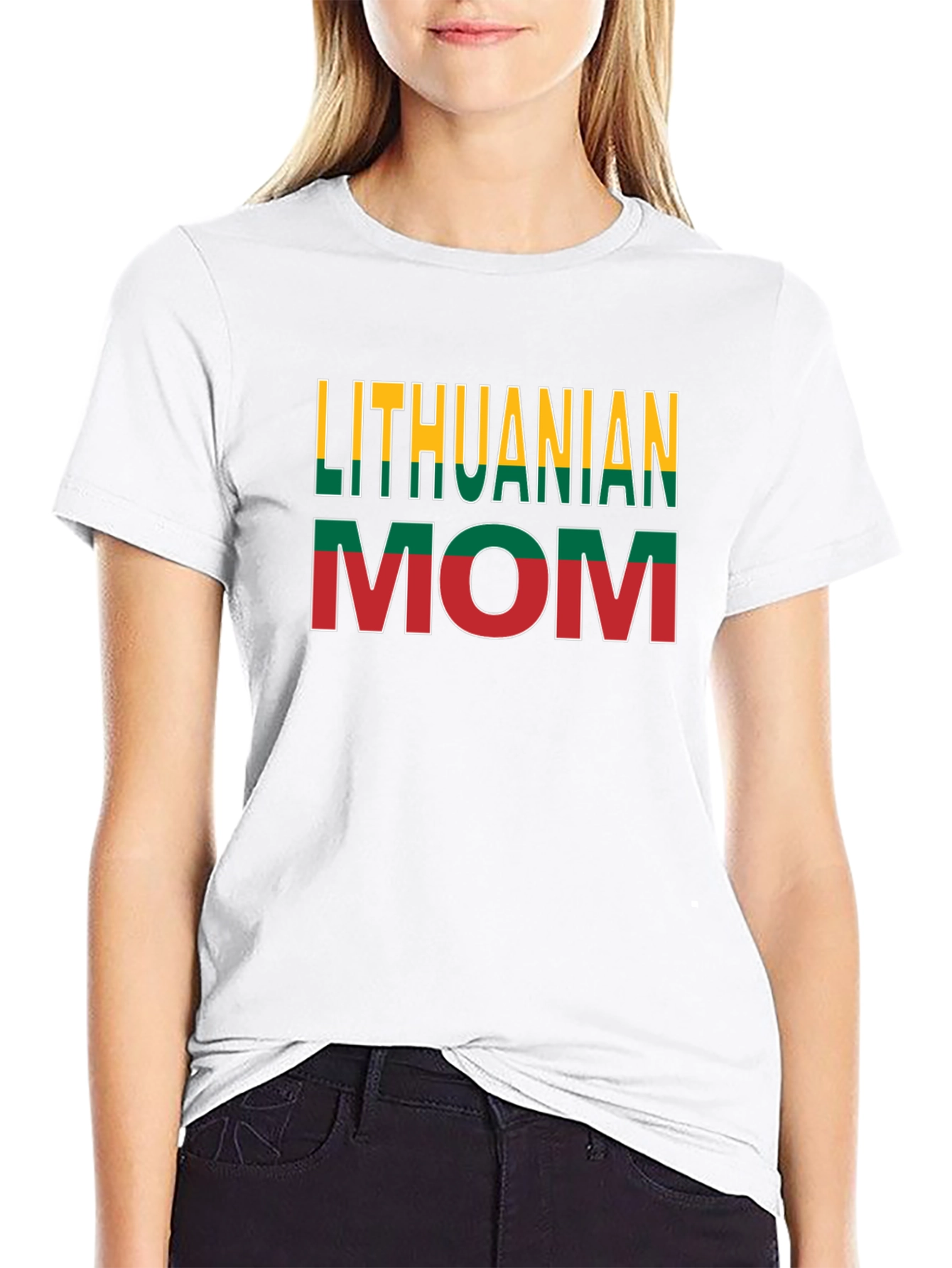 Lithuanian Mom Novelty Graphic T-Shirt