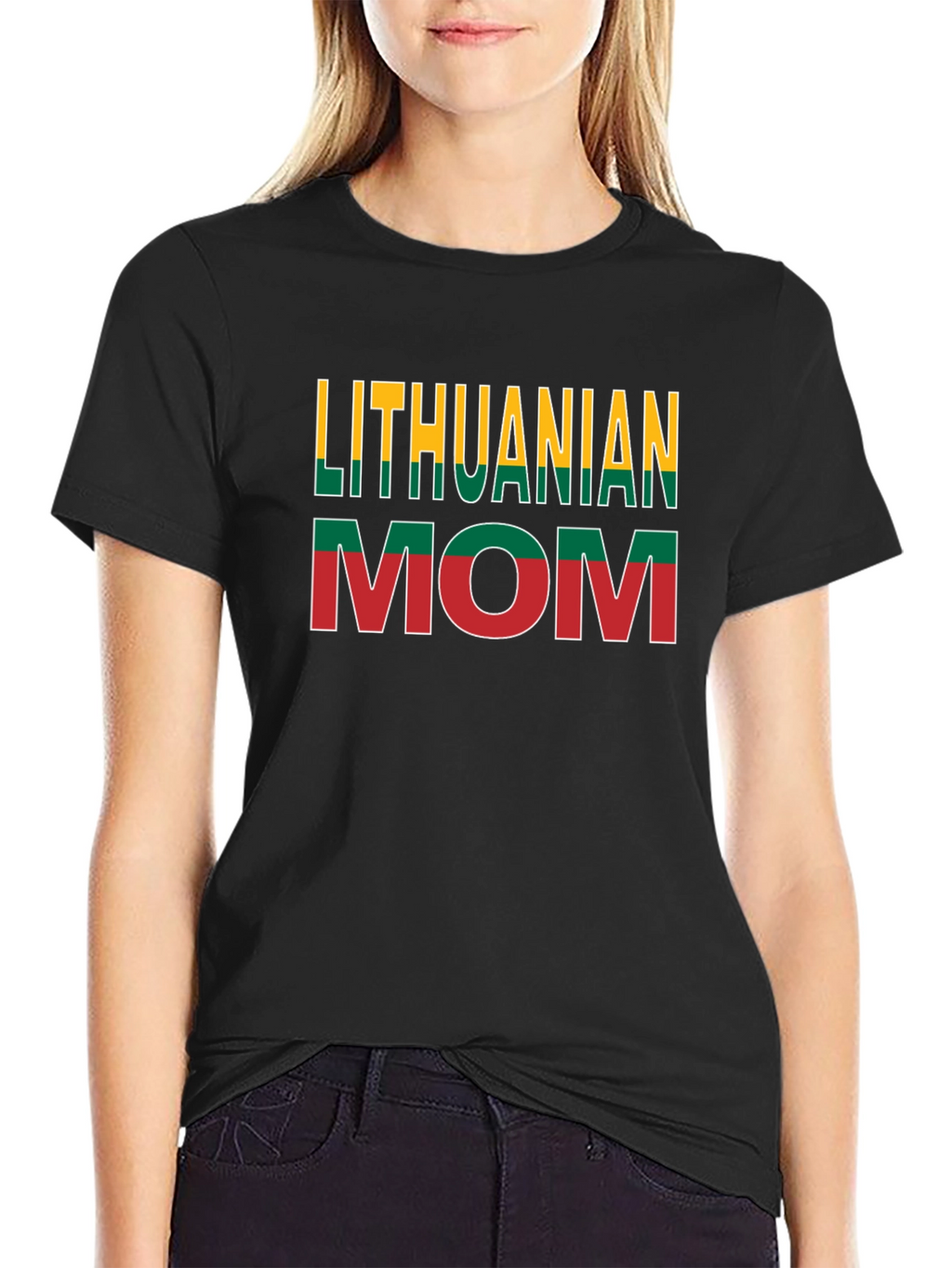 Lithuanian Mom Novelty Graphic T-Shirt