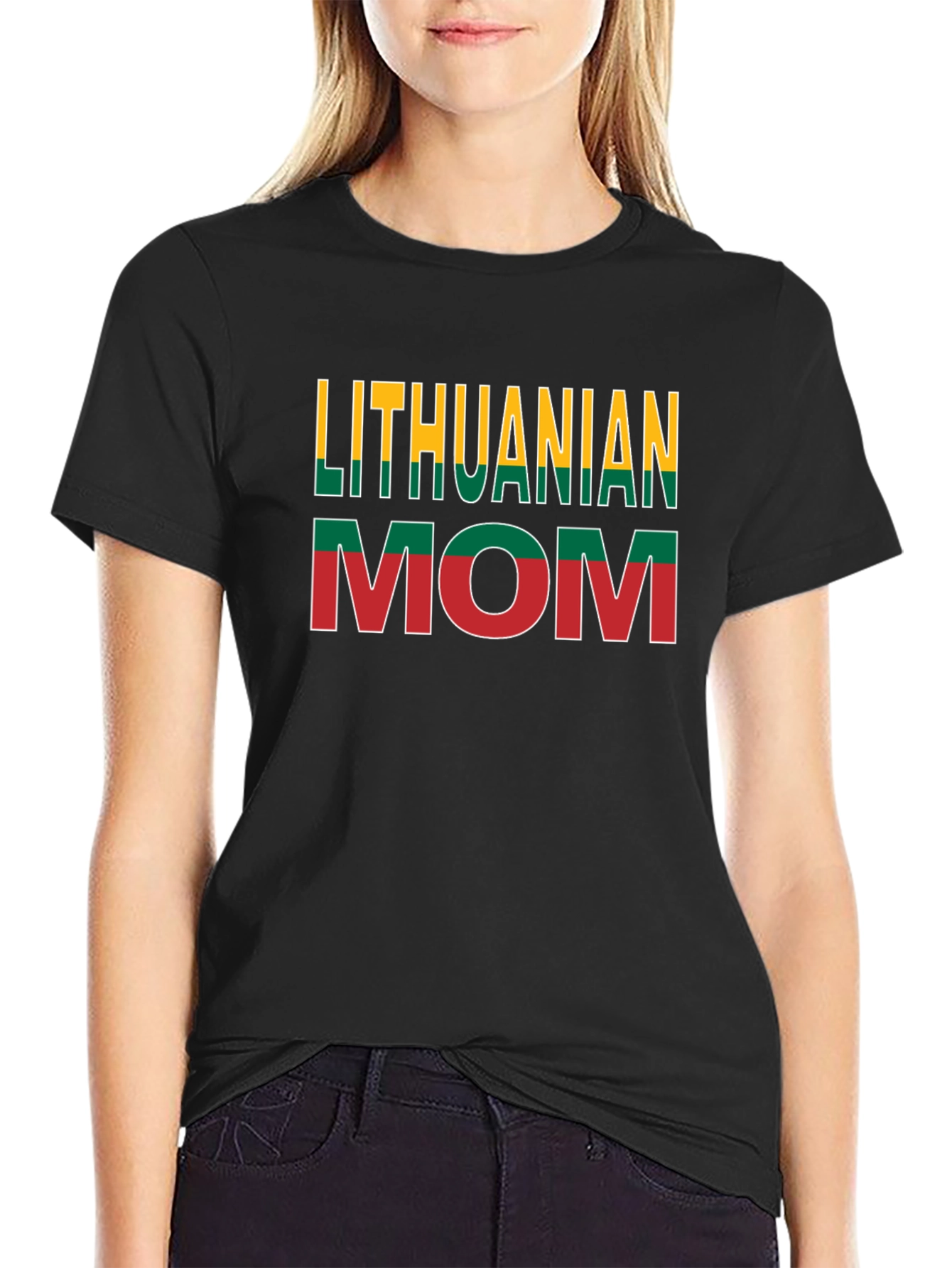 Lithuanian Mom Novelty Graphic T-Shirt