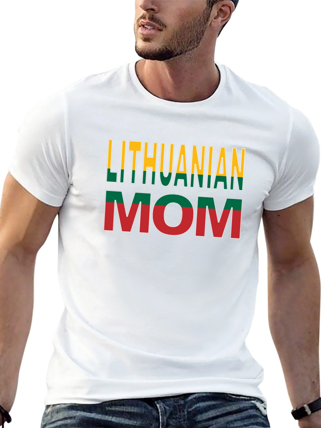 Lithuanian Mom Novelty Graphic T-Shirt
