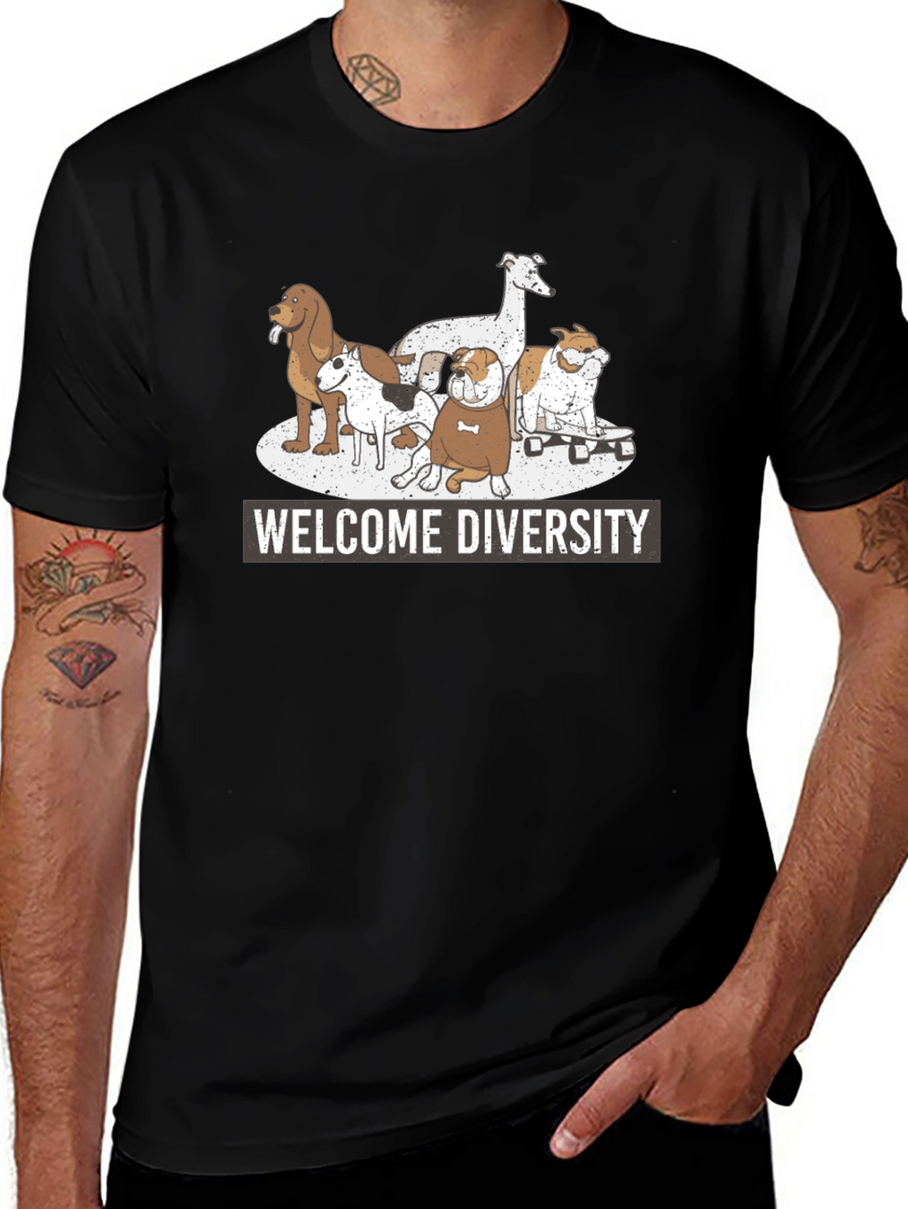 Welcome Diversity Dog T-Shirt