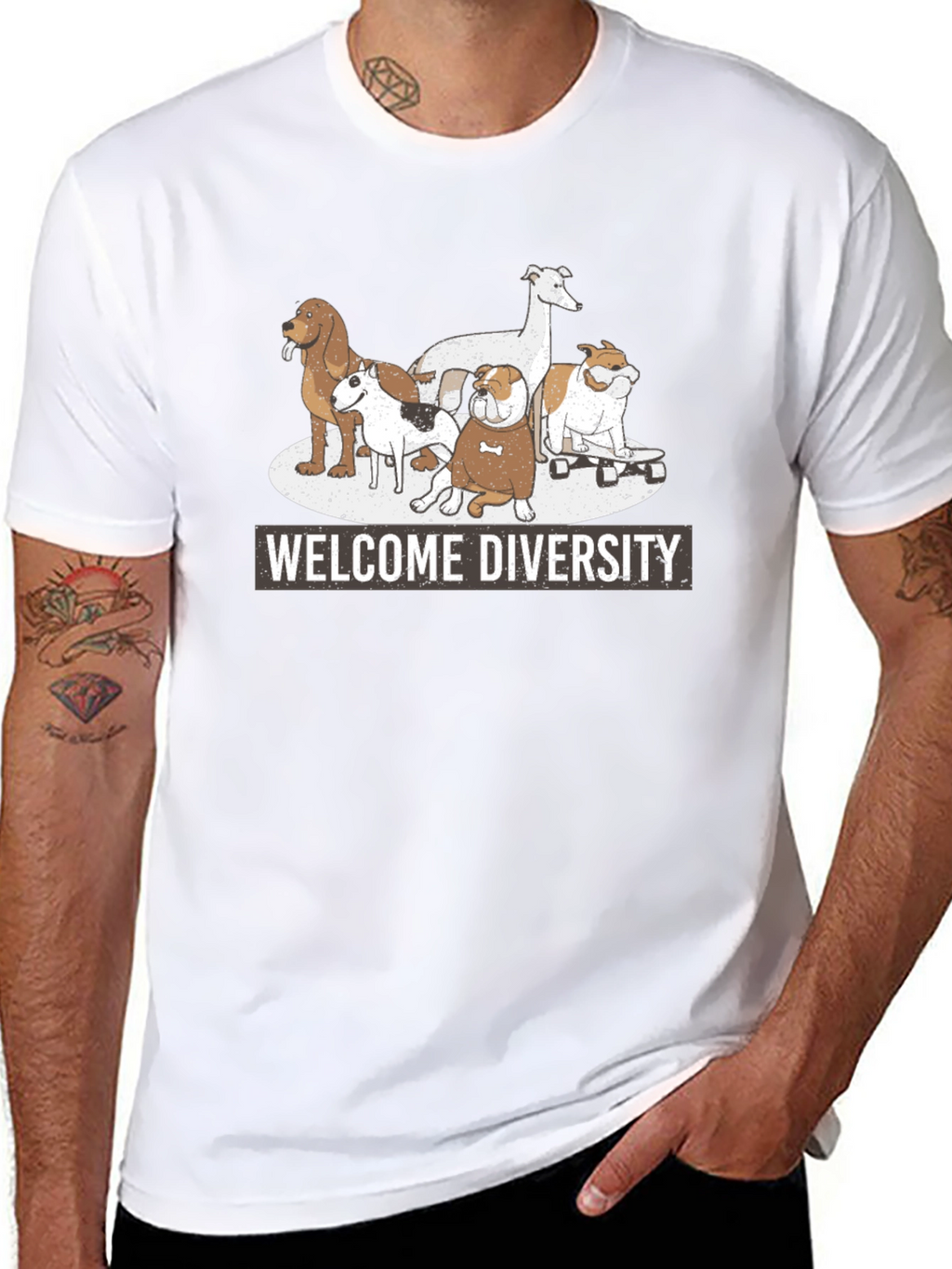 Welcome Diversity Dog T-Shirt