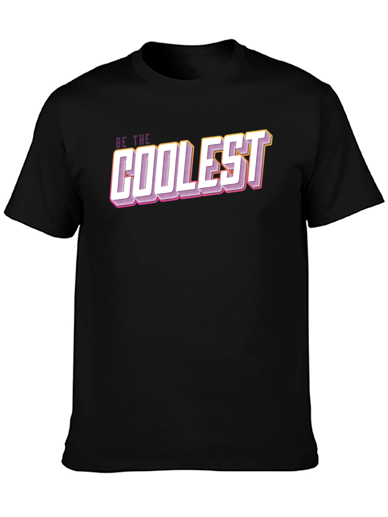 Be The Coolest Graphic Tee - Stylish Black T-Shirt