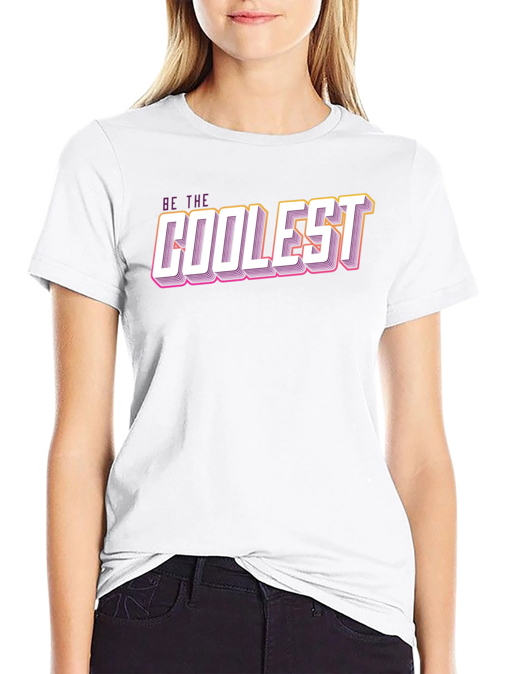 Be The Coolest Graphic Tee - Stylish Black T-Shirt