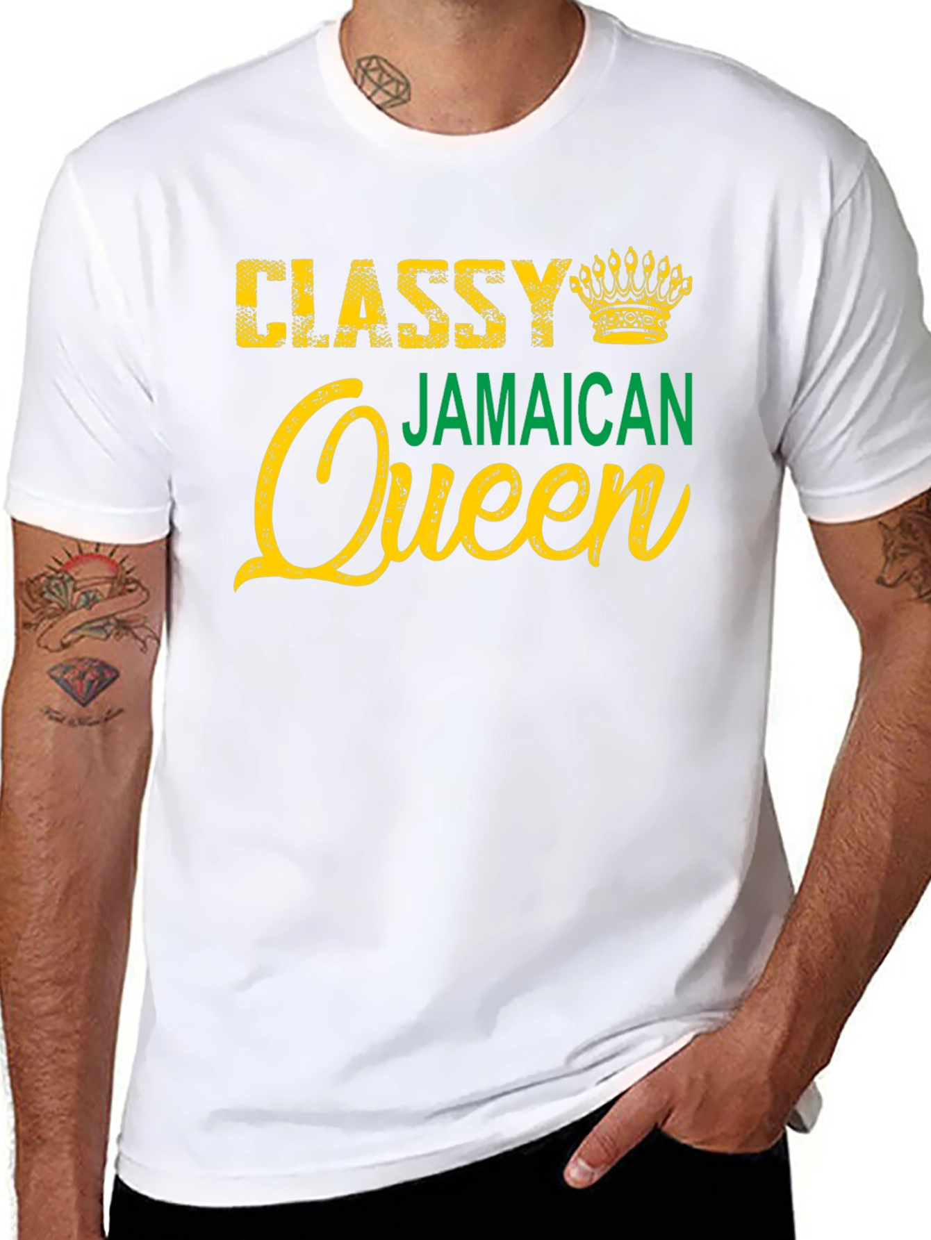 Classy Jamaican Queen Graphic T-Shirt