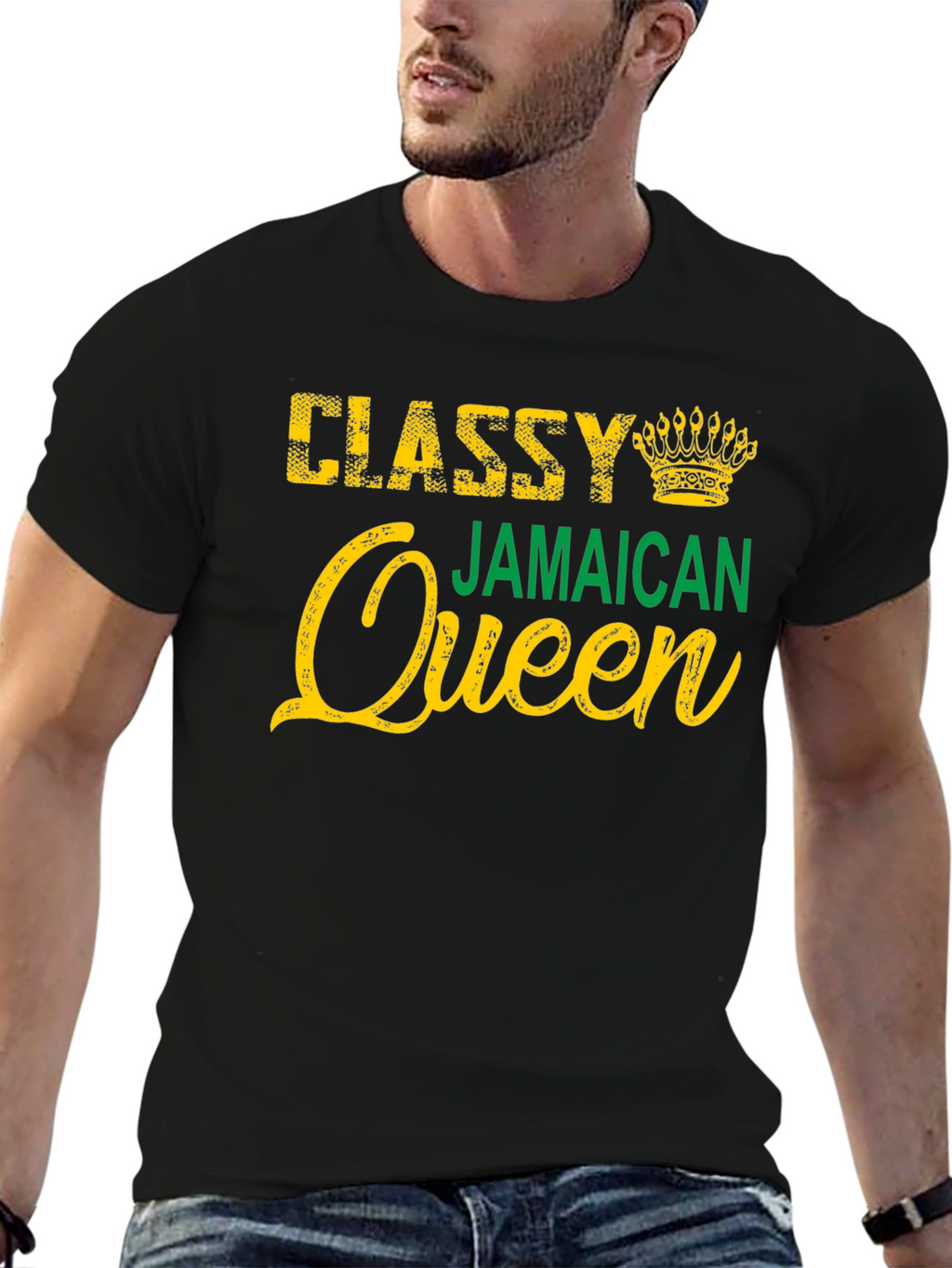 Classy Jamaican Queen Graphic T-Shirt