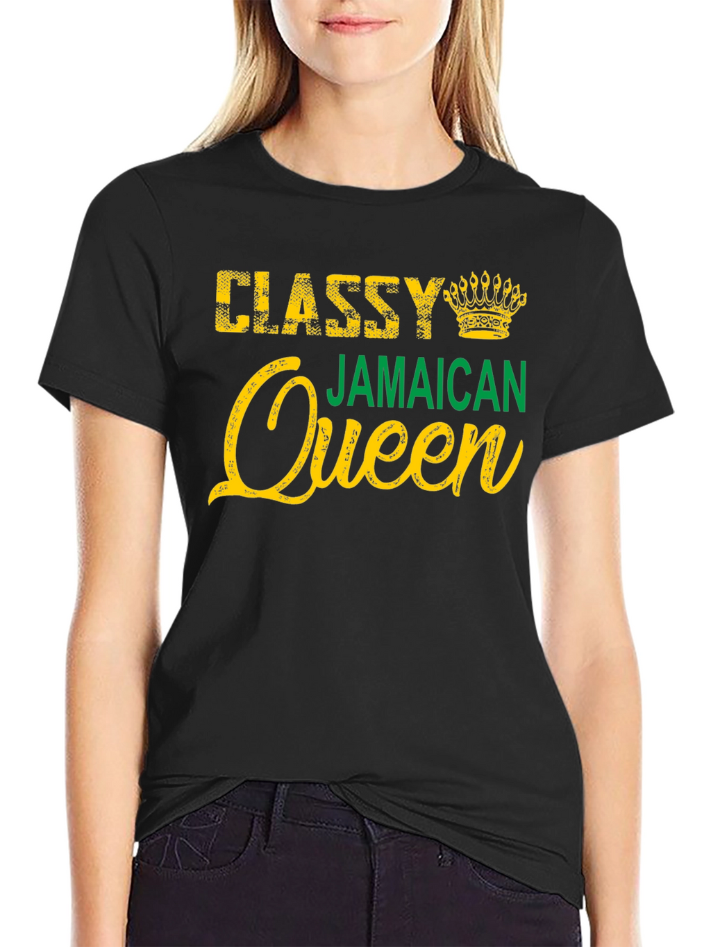 Classy Jamaican Queen Graphic T-Shirt
