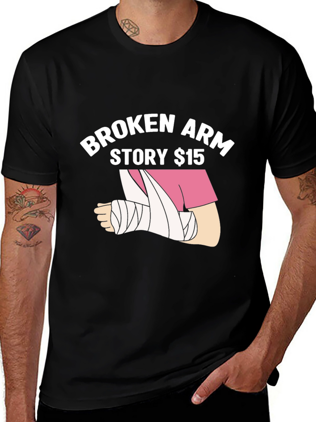 Broken Arm Story $15 T-Shirt