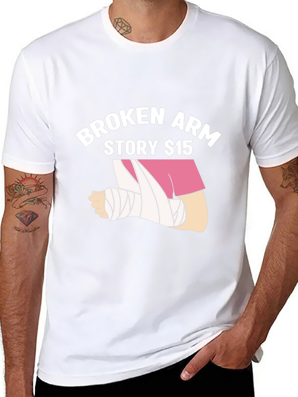 Broken Arm Story $15 T-Shirt