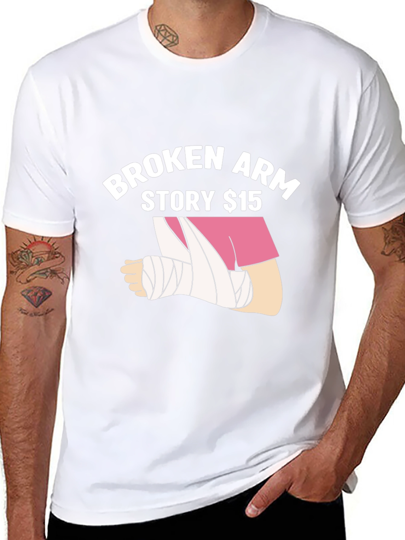 Broken Arm Story $15 T-Shirt