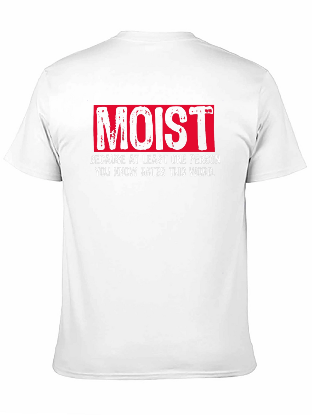 Moist Word Haters Black Cotton T-Shirt