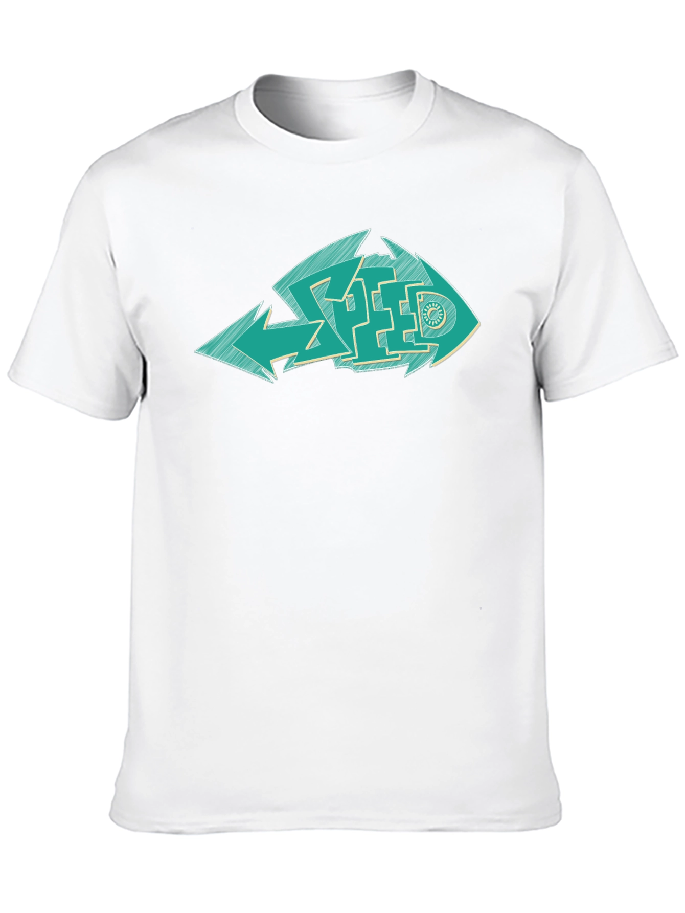 Cool Graphic Fish Speed T-Shirt