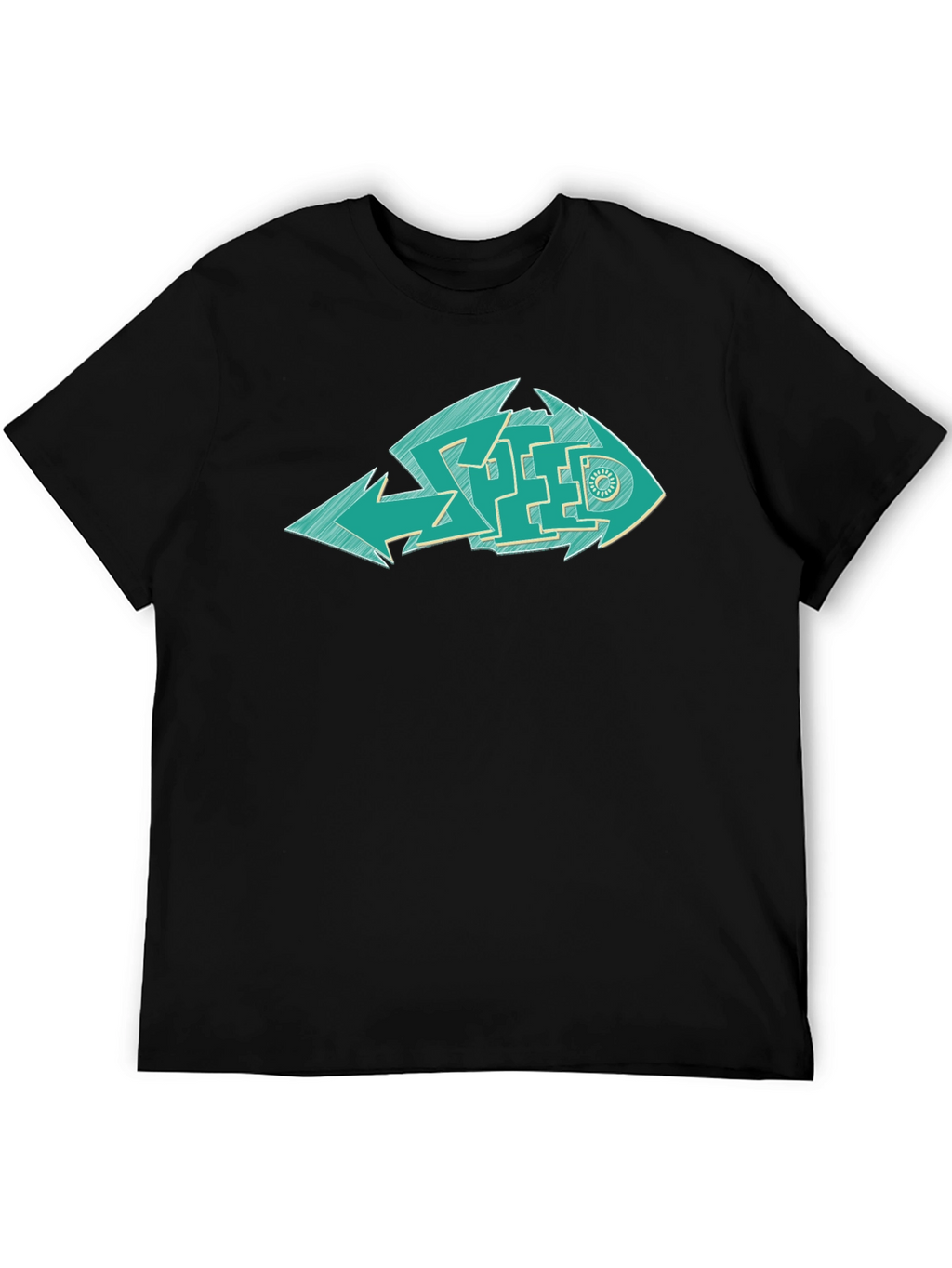 Cool Graphic Fish Speed T-Shirt