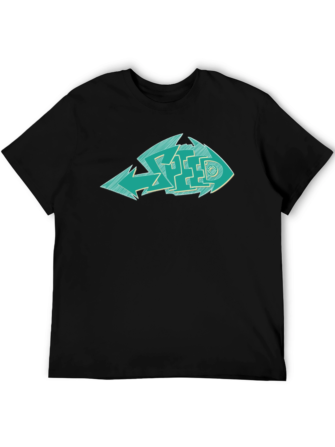 Cool Graphic Fish Speed T-Shirt