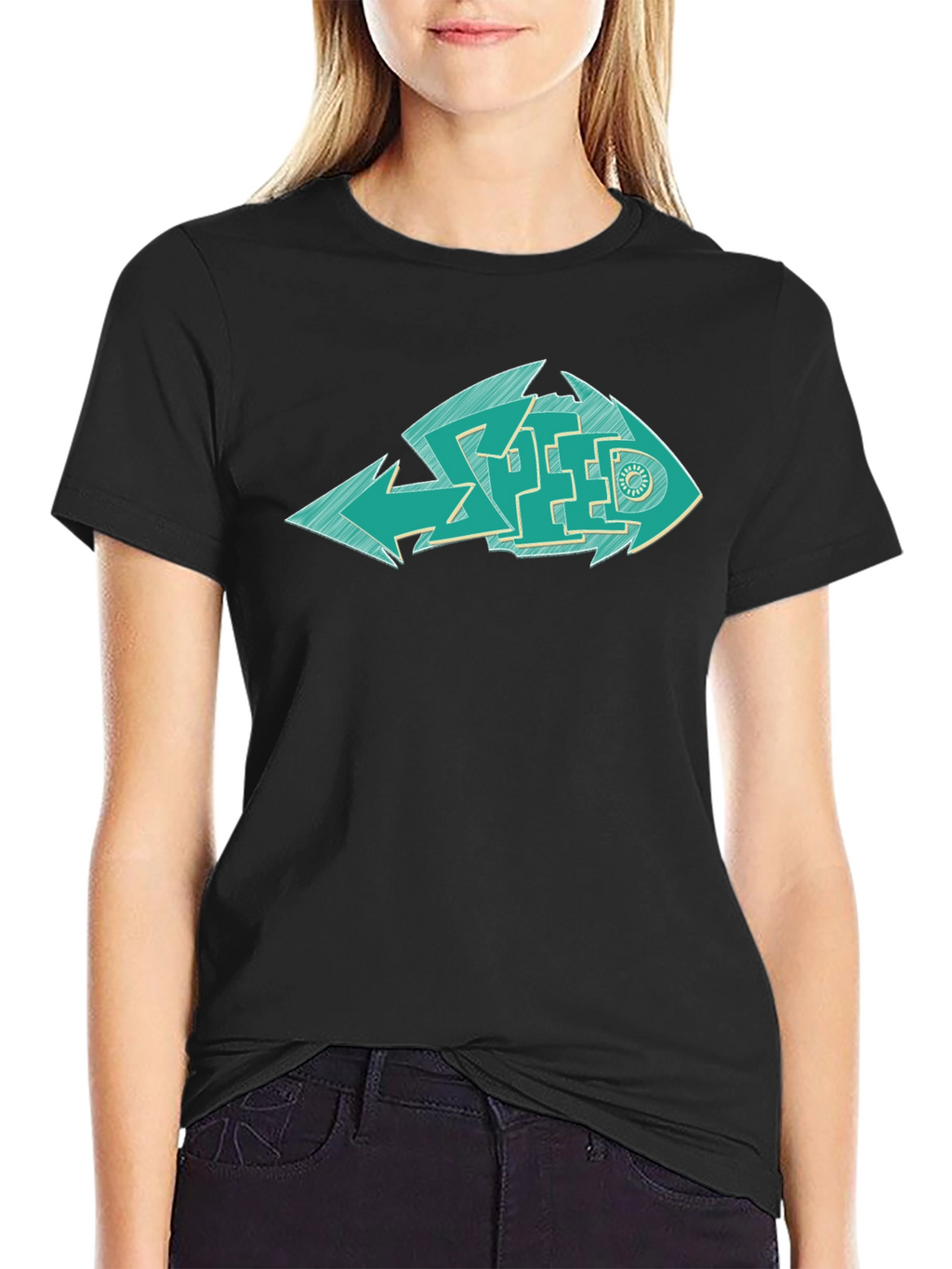 Cool Graphic Fish Speed T-Shirt