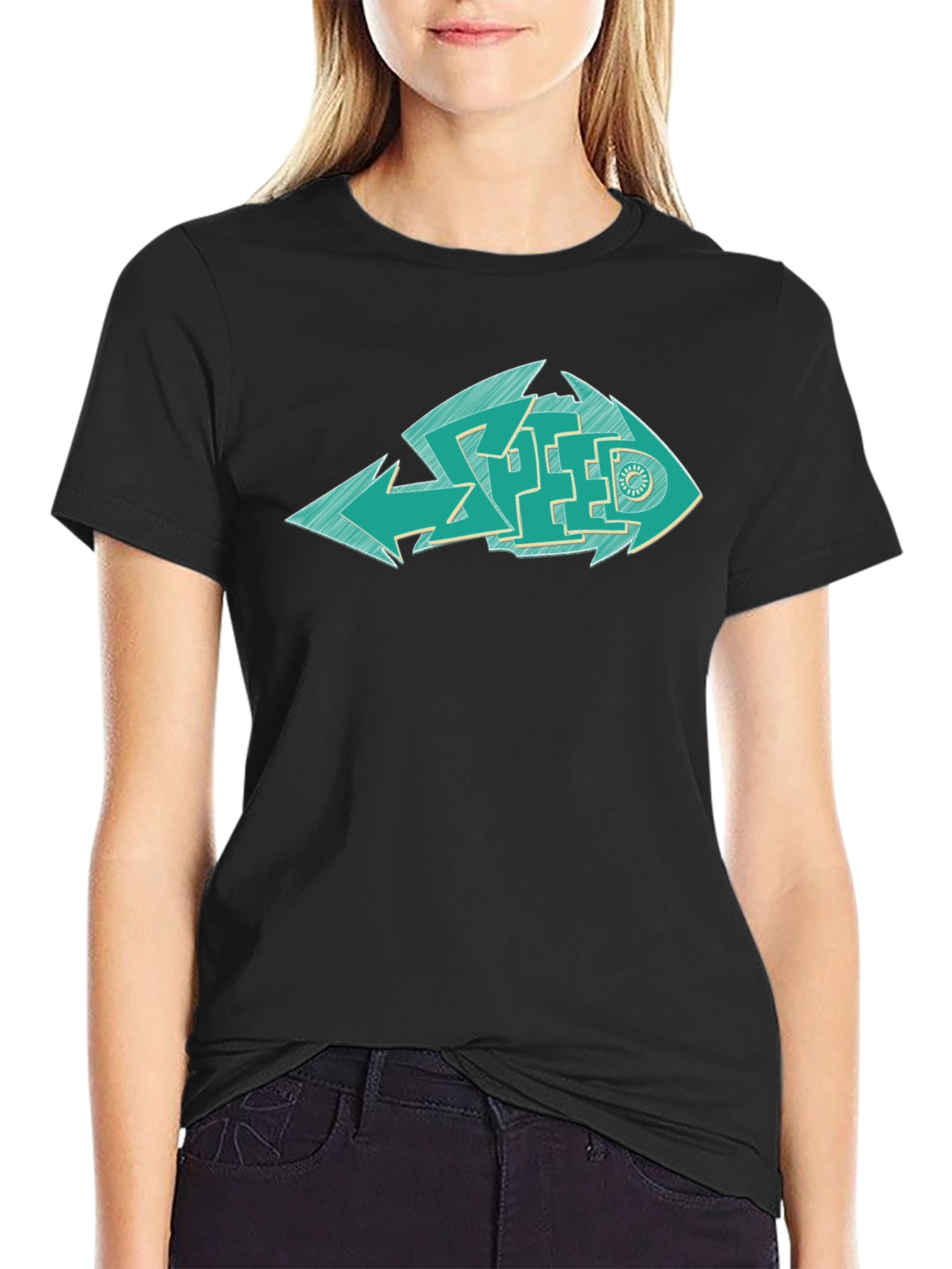Cool Graphic Fish Speed T-Shirt