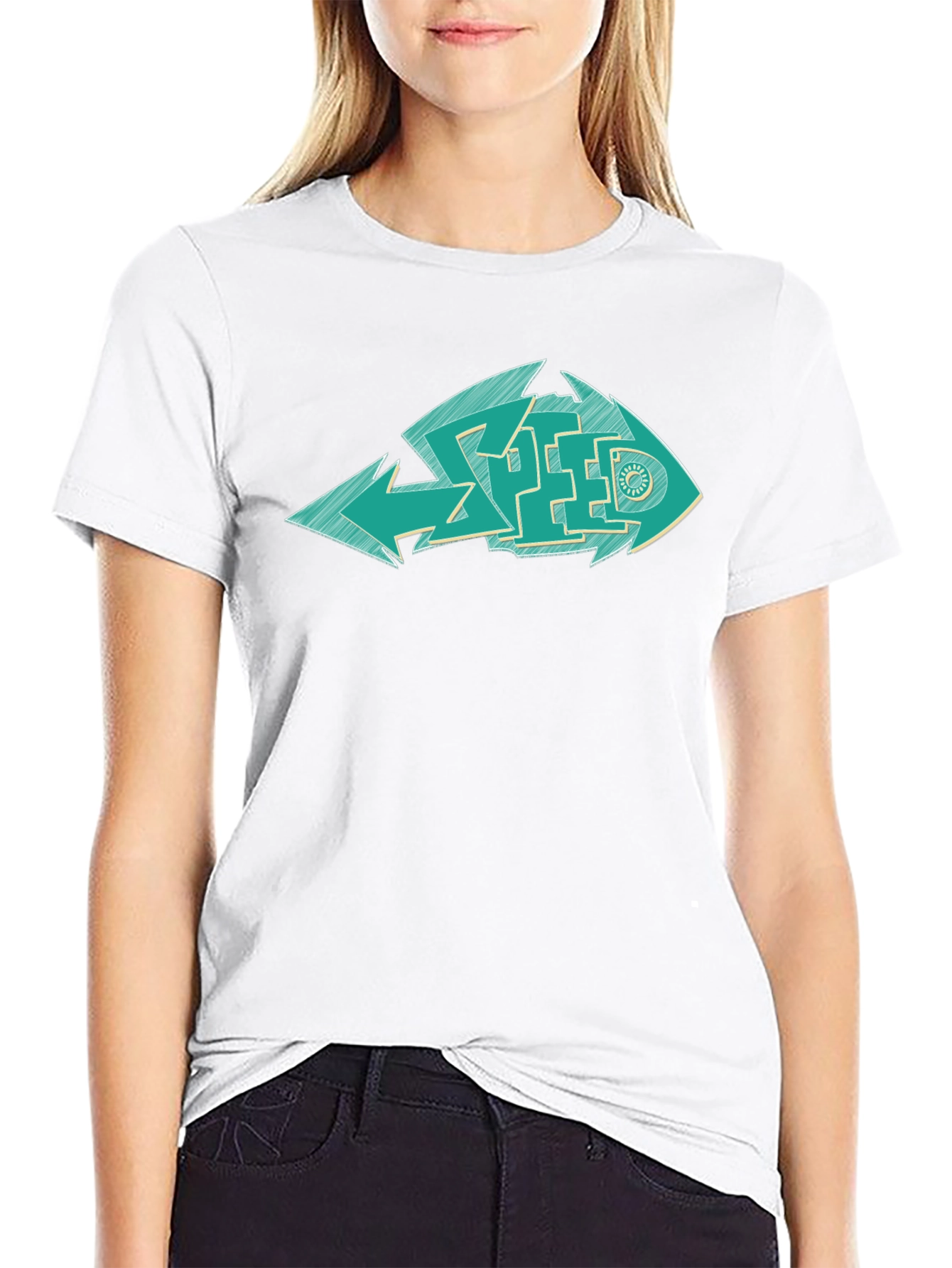 Cool Graphic Fish Speed T-Shirt