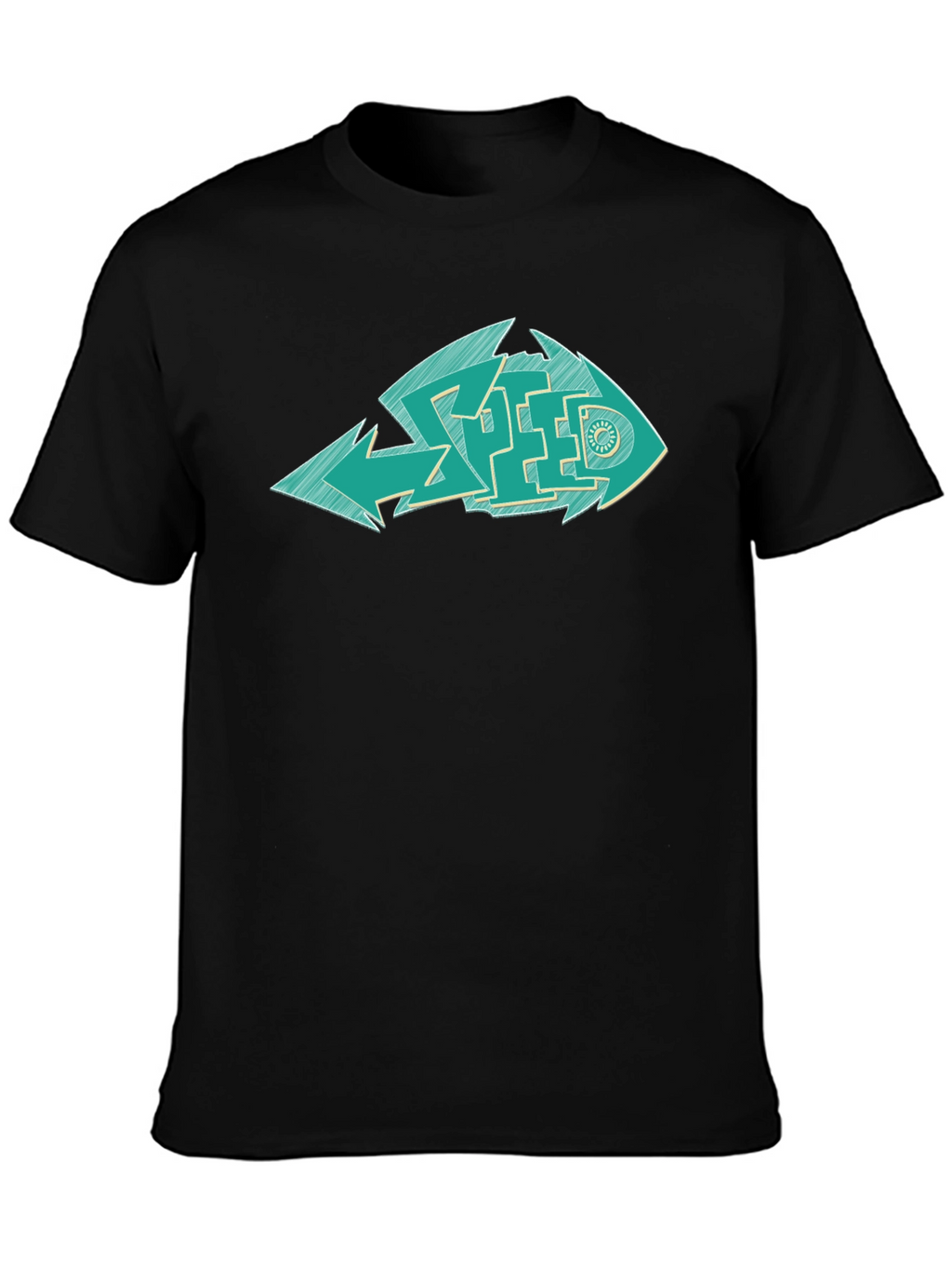 Cool Graphic Fish Speed T-Shirt