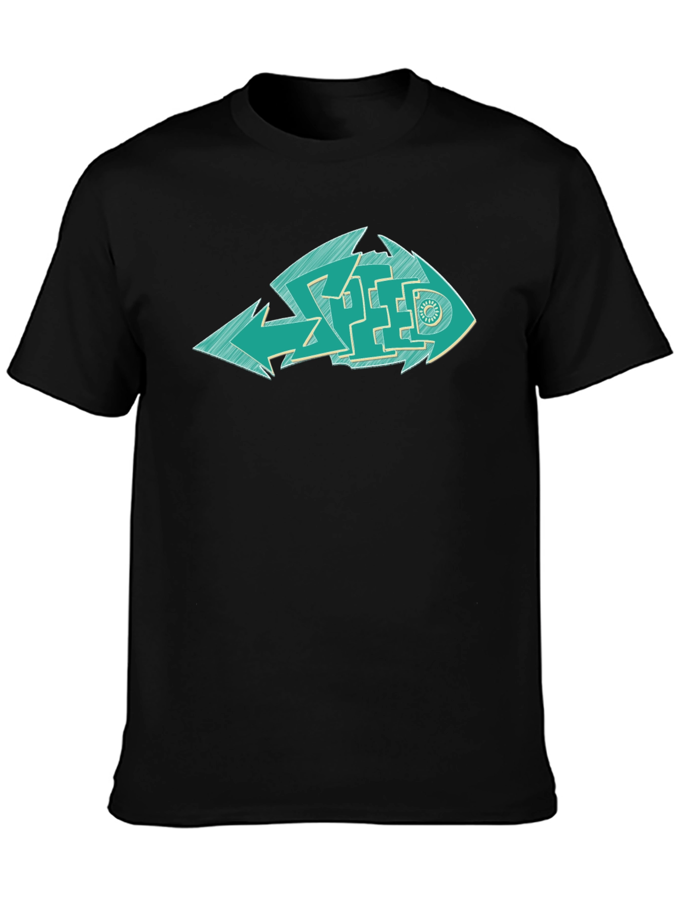 Cool Graphic Fish Speed T-Shirt