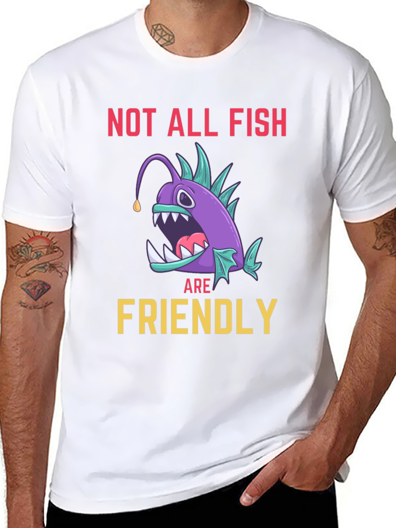 Not All Fish Are Friendly Angler T-Shirt