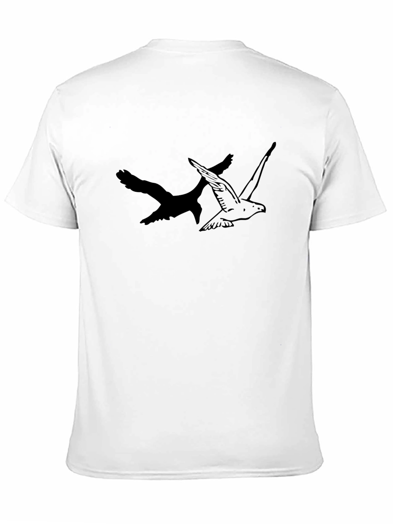 Mens Black Bird Graphic Tee