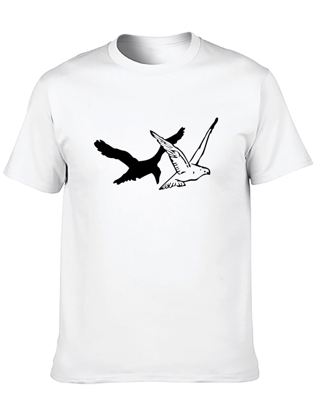 Mens Black Bird Graphic Tee