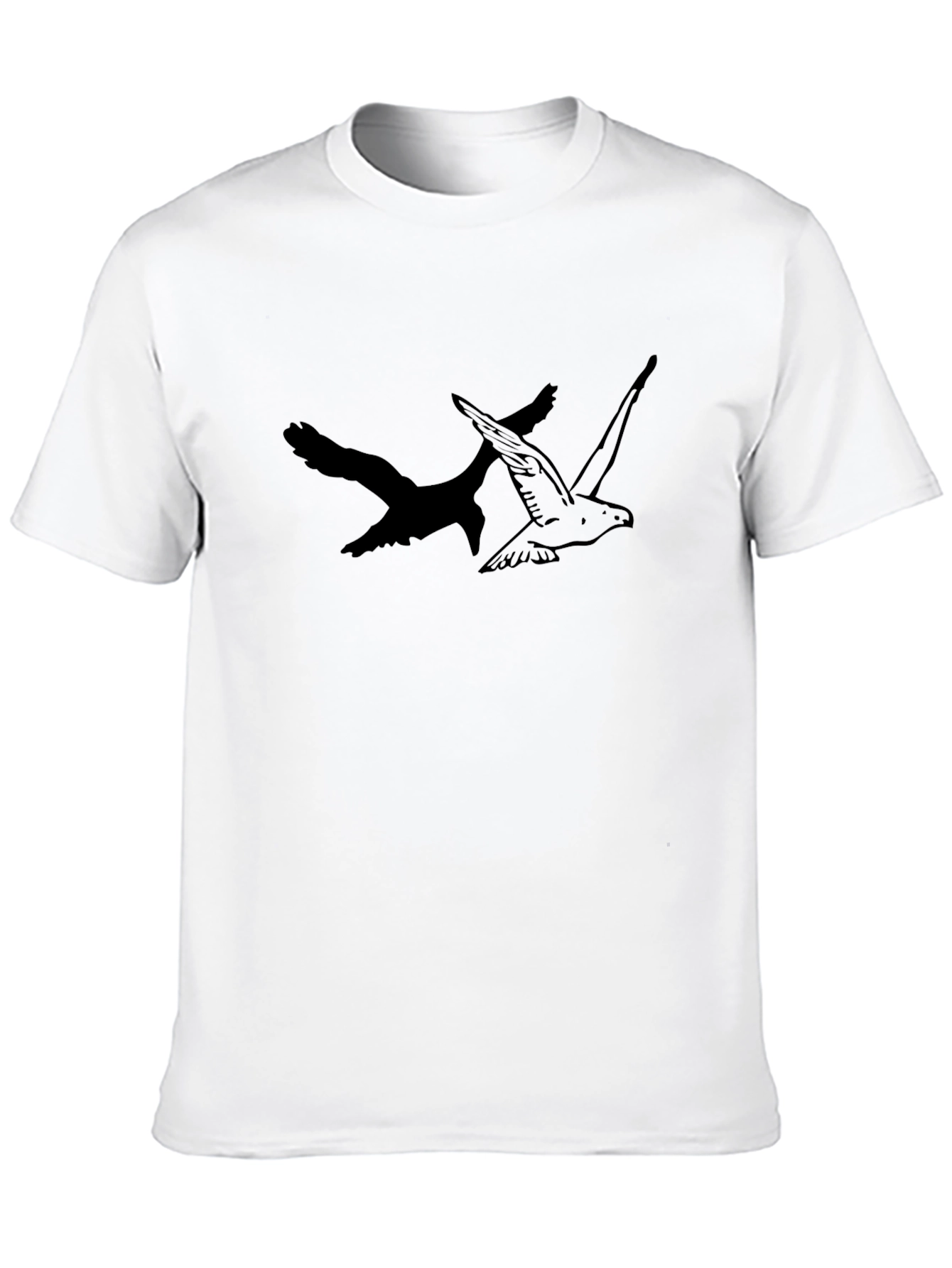 Mens Black Bird Graphic Tee