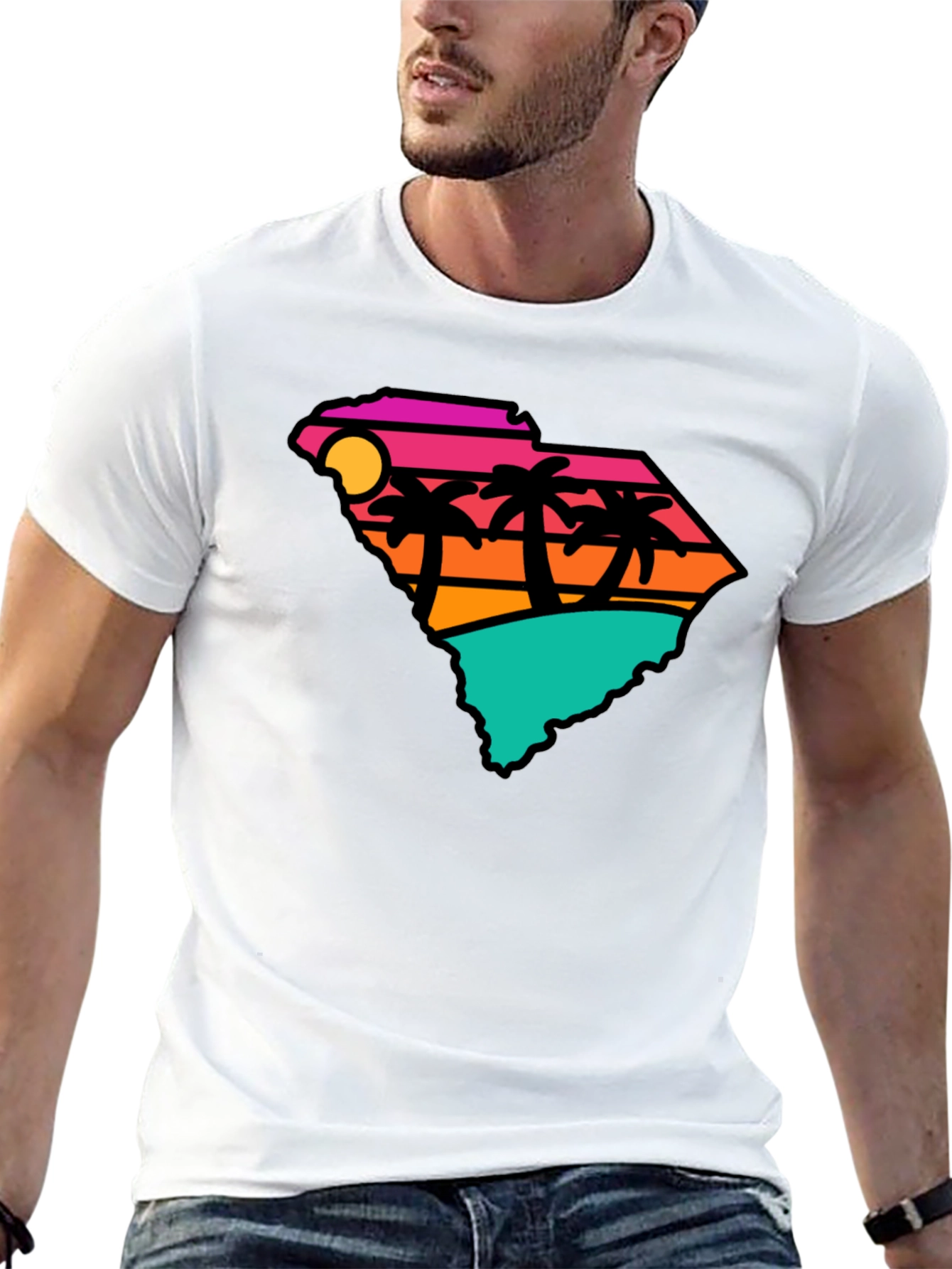 South Carolina Retro Beach T-Shirt