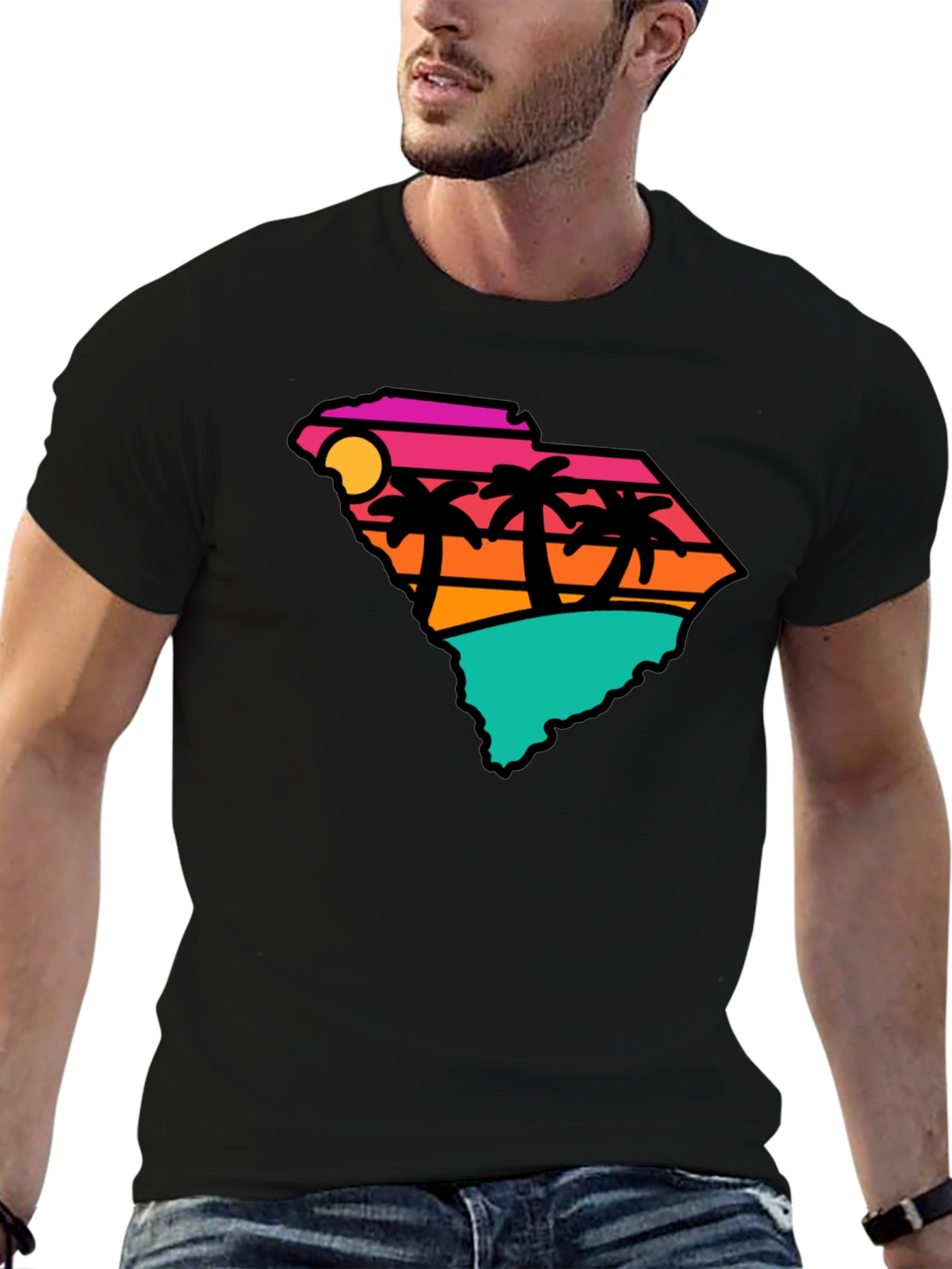 South Carolina Retro Beach T-Shirt
