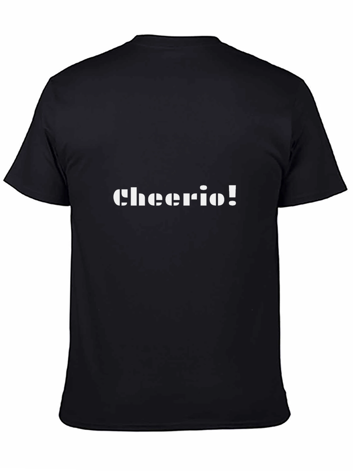 Cheerio! Graphic Tee - Classic Black Comfort
