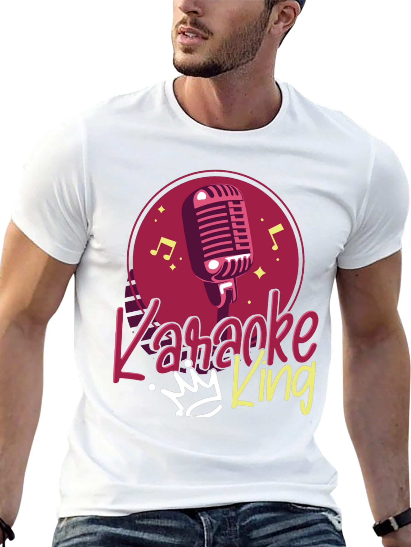 Karaoke King Black T-Shirt - Sing Your Heart Out!