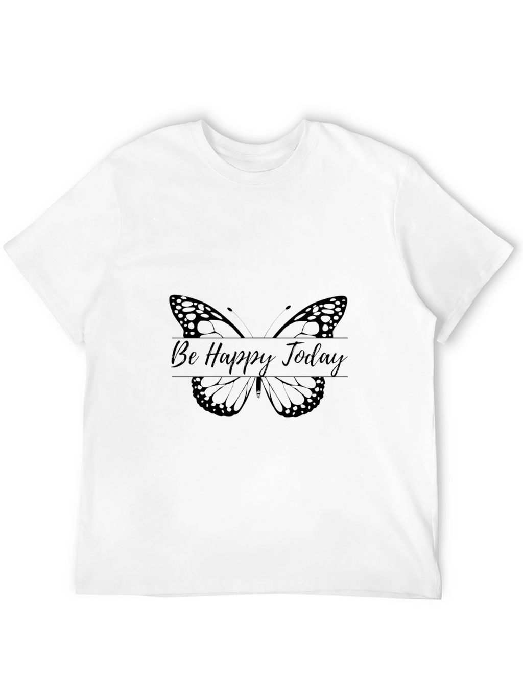 Be Happy Today Butterfly Graphic Tee