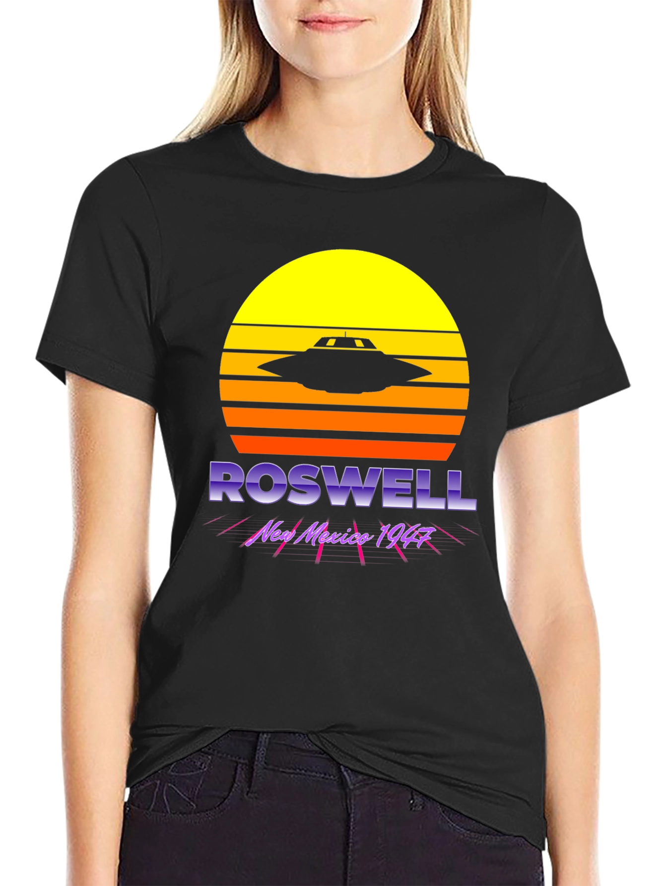 Roswell UFO Vintage Retro T-Shirt