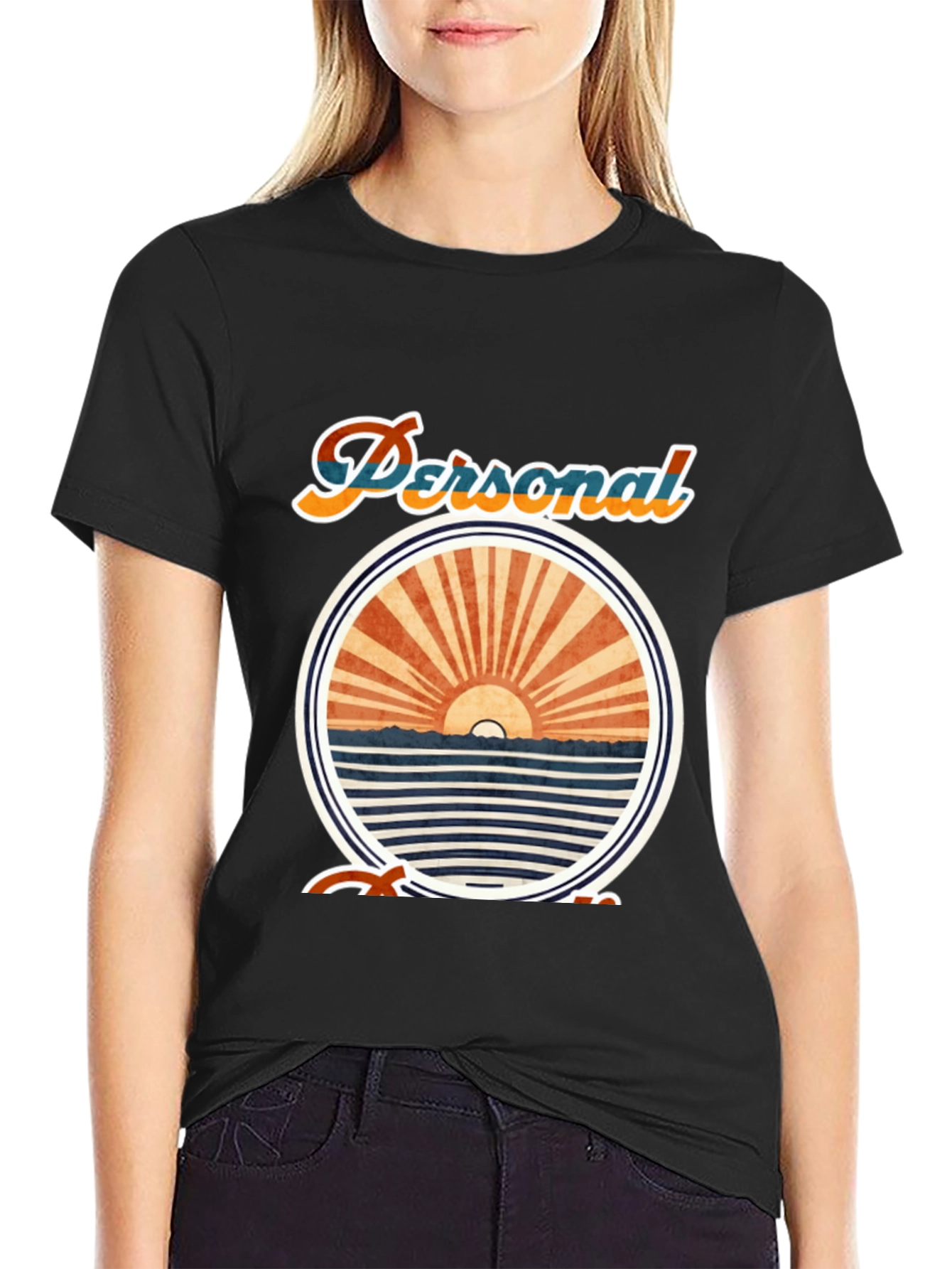 Personal Cruise T-Shirt - Black Crew Neck