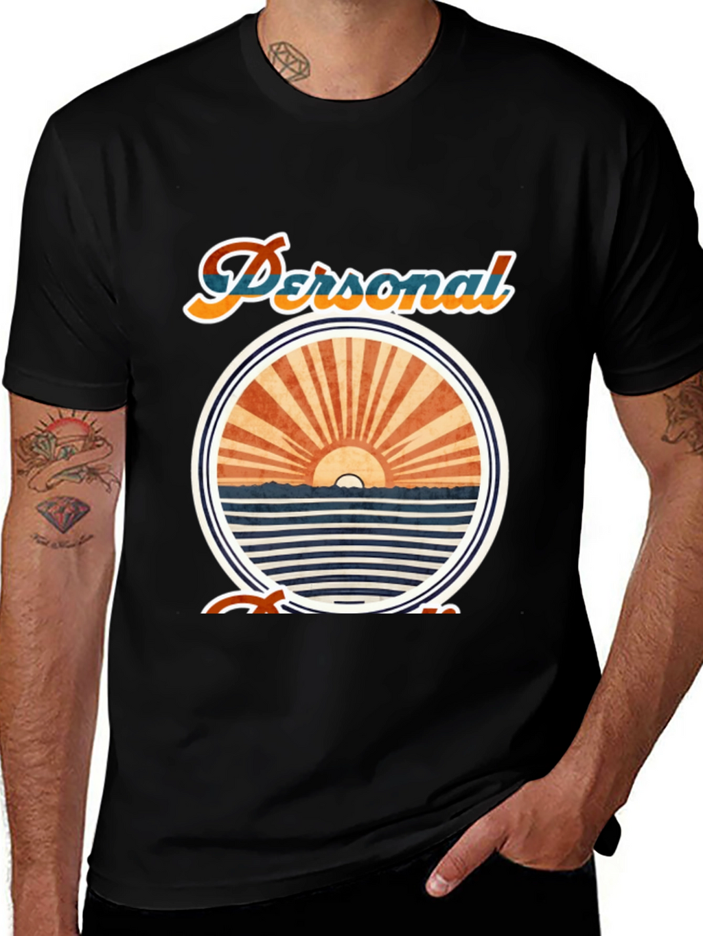Personal Cruise T-Shirt - Black Crew Neck