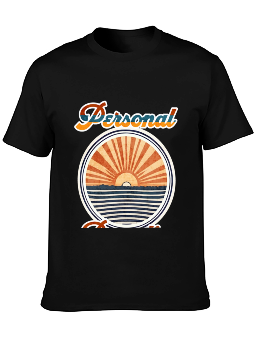 Personal Cruise T-Shirt - Black Crew Neck
