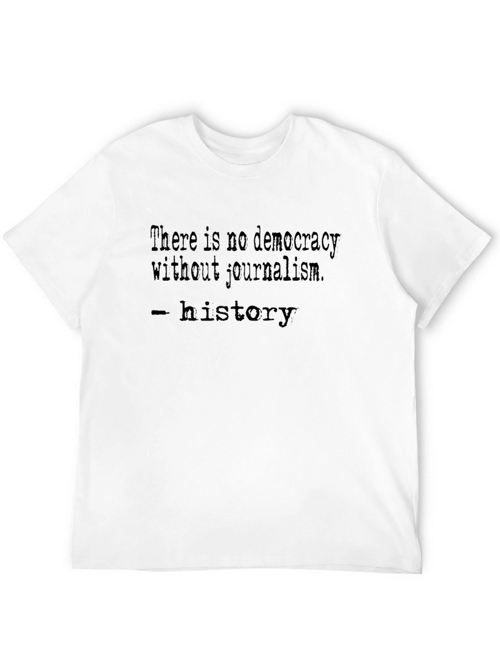 Journalism History Black T-Shirt