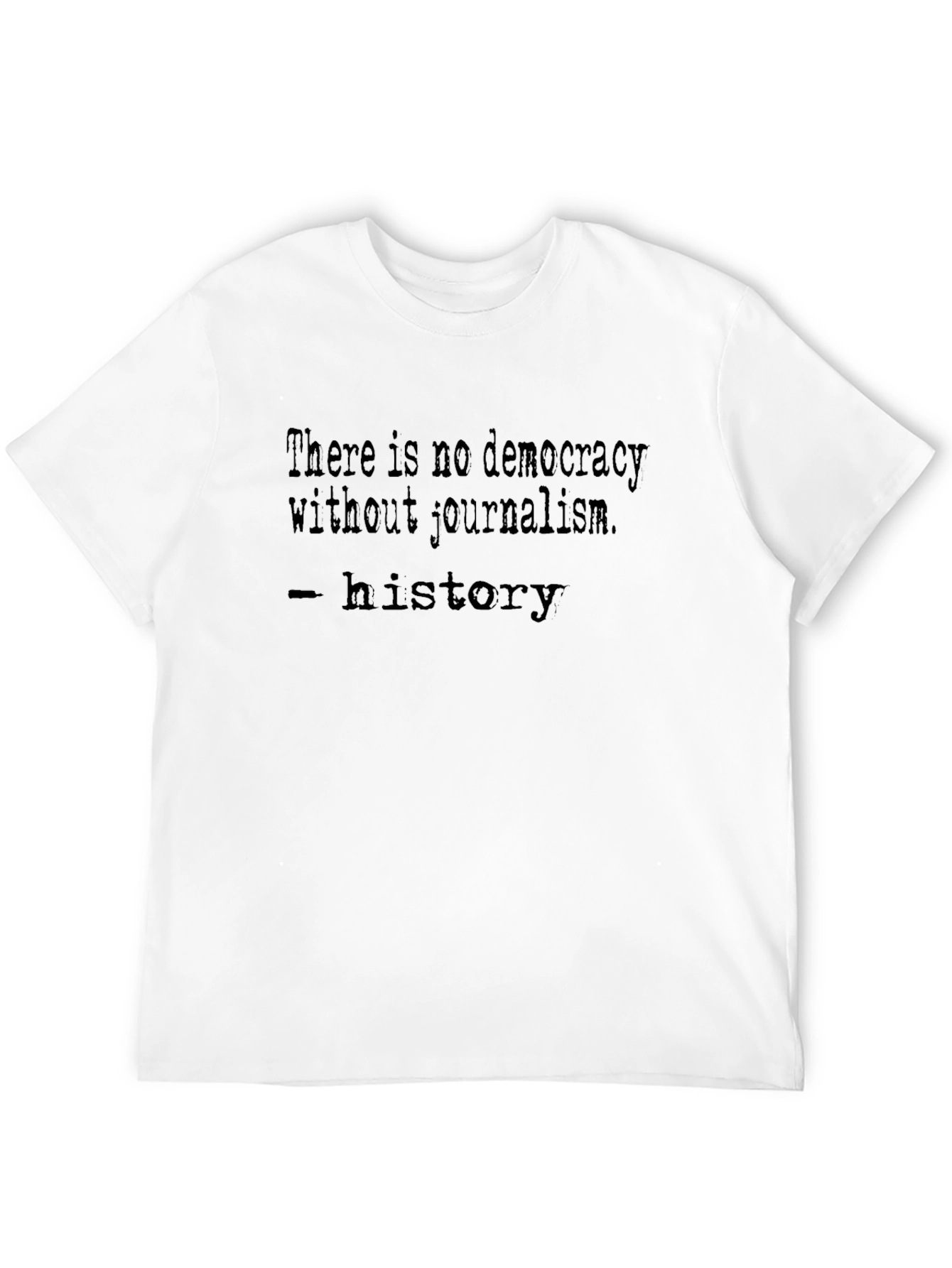 Journalism History Black T-Shirt