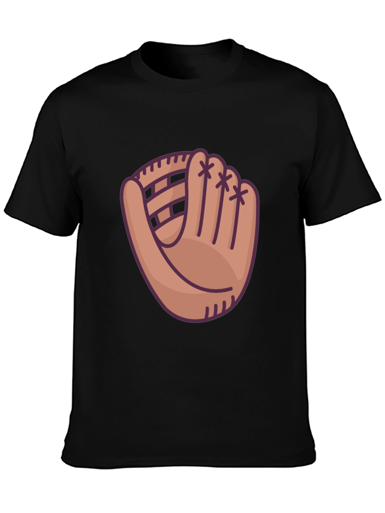 Baseball Glove Graphic T-Shirt - Sporty Casual Wear