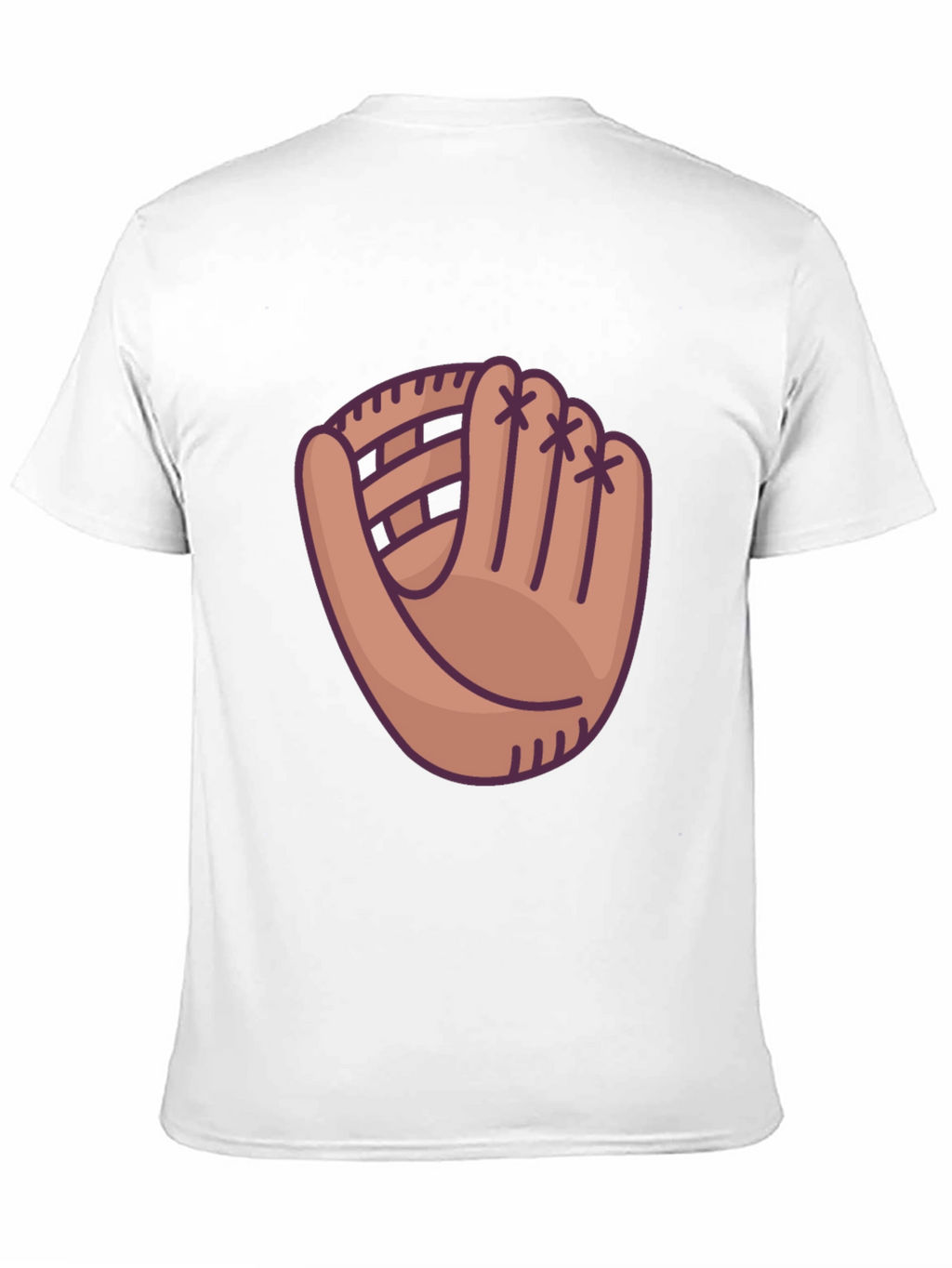 Baseball Glove Graphic T-Shirt - Sporty Casual Wear