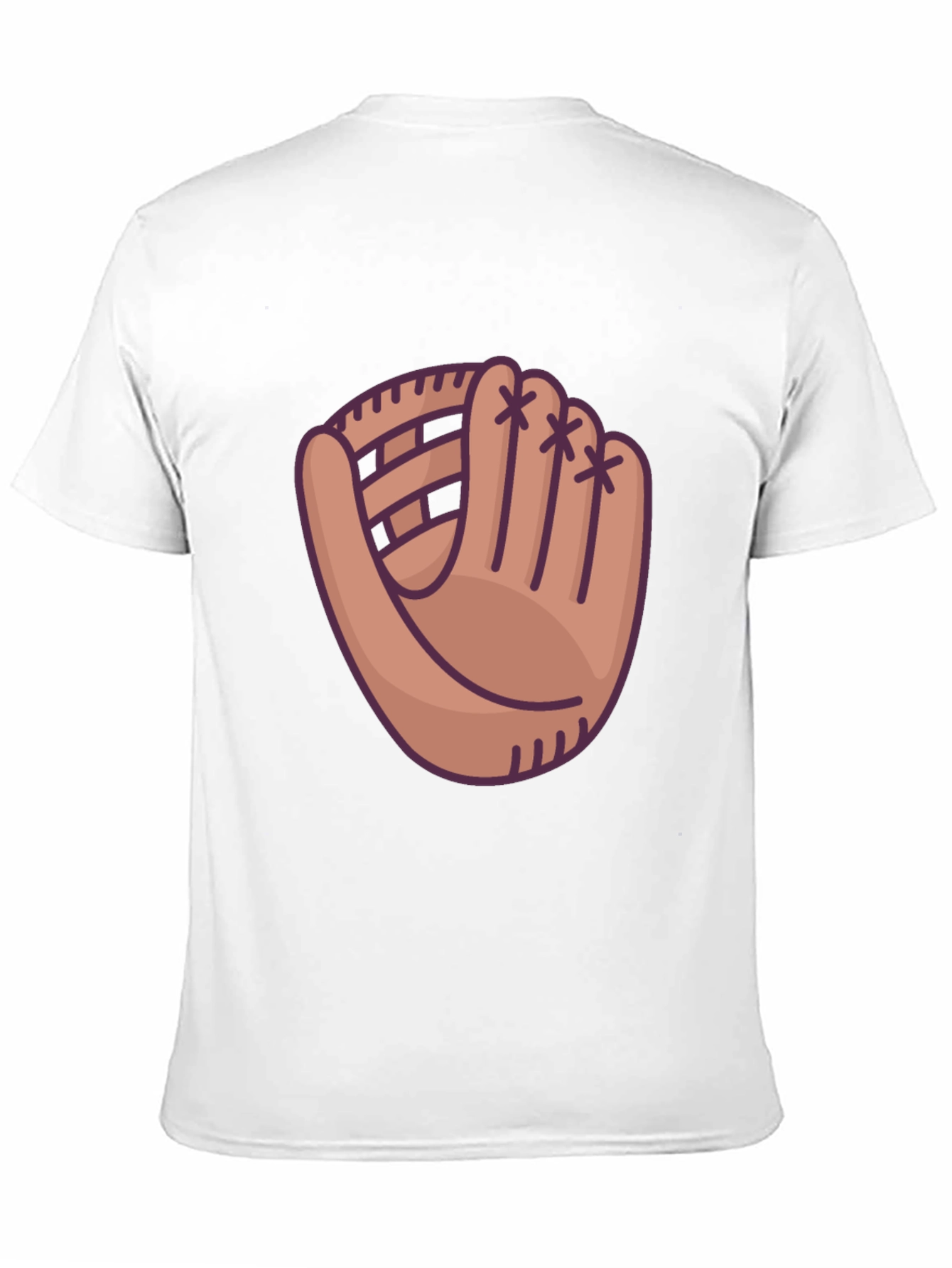 Baseball Glove Graphic T-Shirt - Sporty Casual Wear