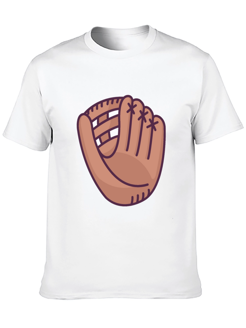 Baseball Glove Graphic T-Shirt - Sporty Casual Wear
