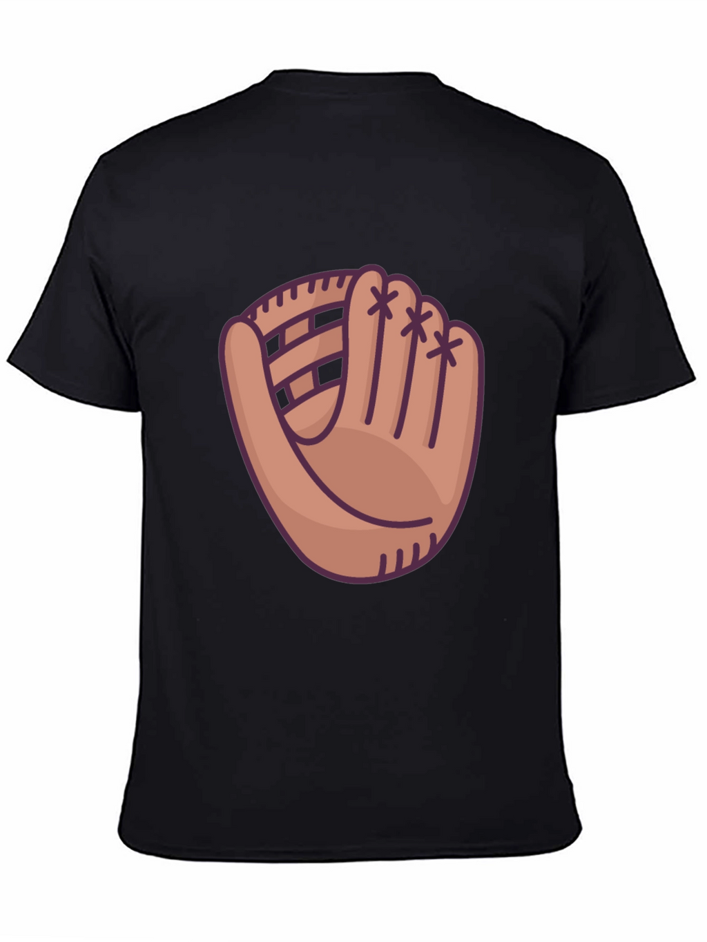 Baseball Glove Graphic T-Shirt - Sporty Casual Wear