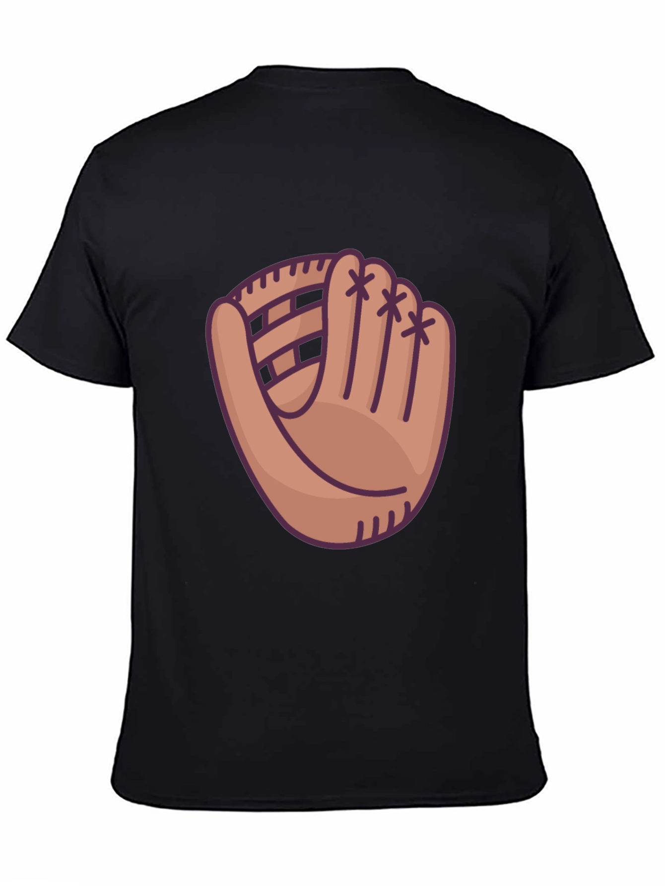 Baseball Glove Graphic T-Shirt - Sporty Casual Wear