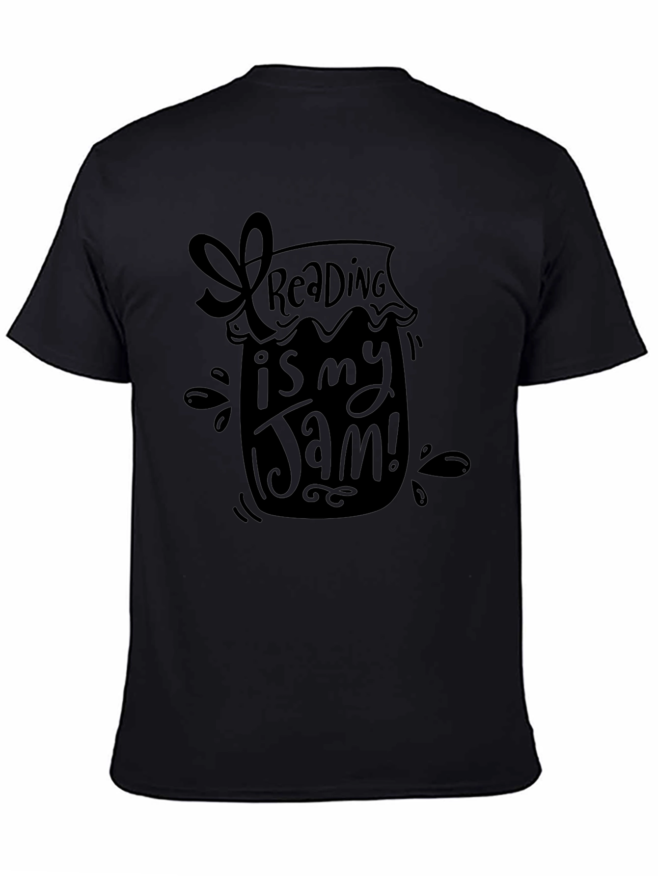 Reading is My Jam T-Shirt - Black Unique Design