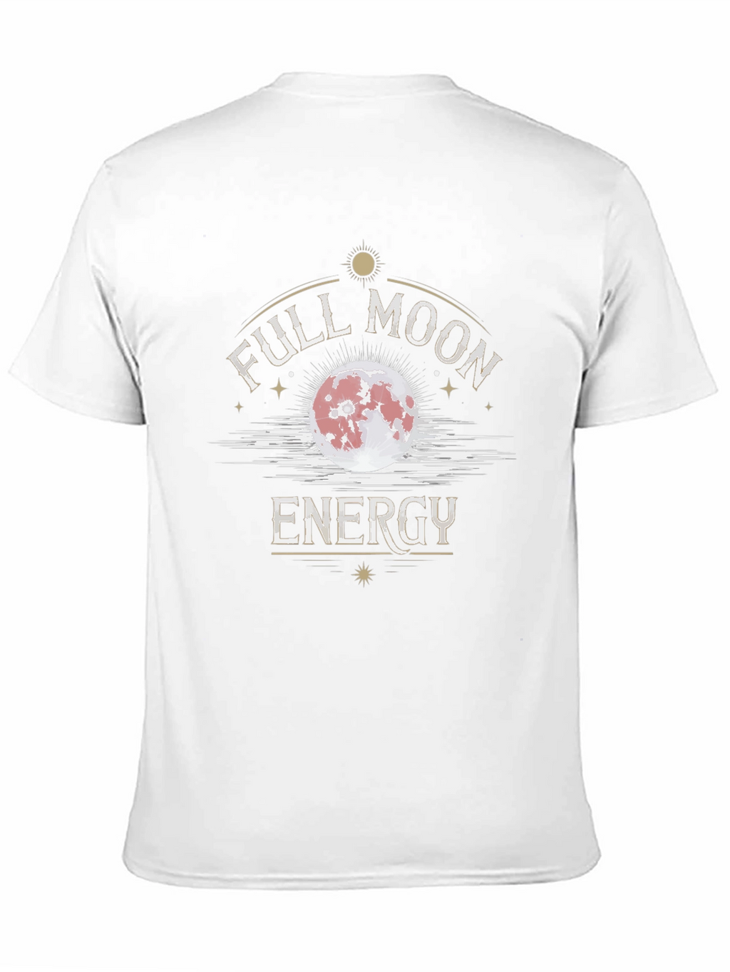Full Moon Energy Graphic T-Shirt - Black Cotton Tee
